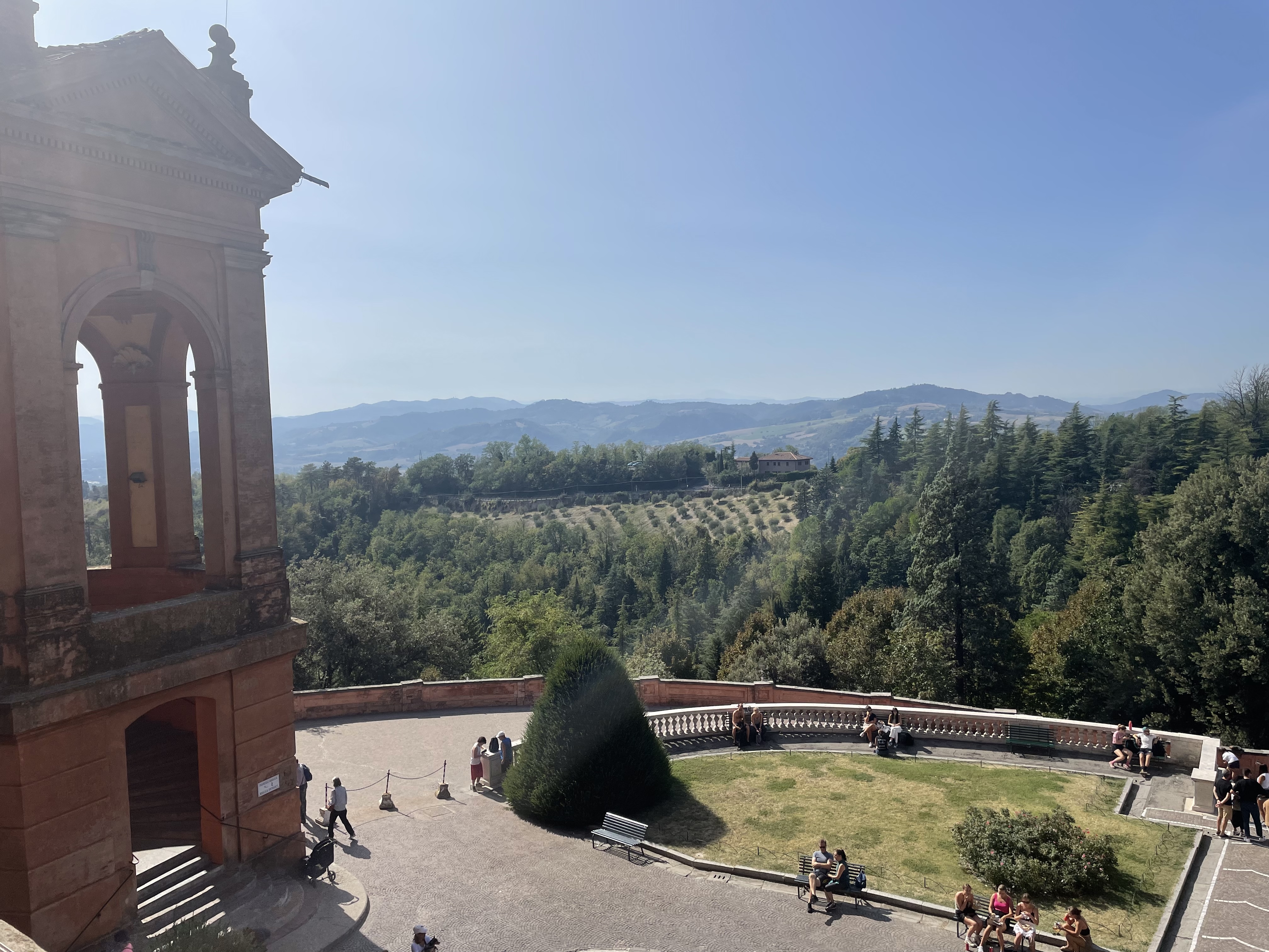 Blick von der Santuario della Madonna di San Luca Bologna